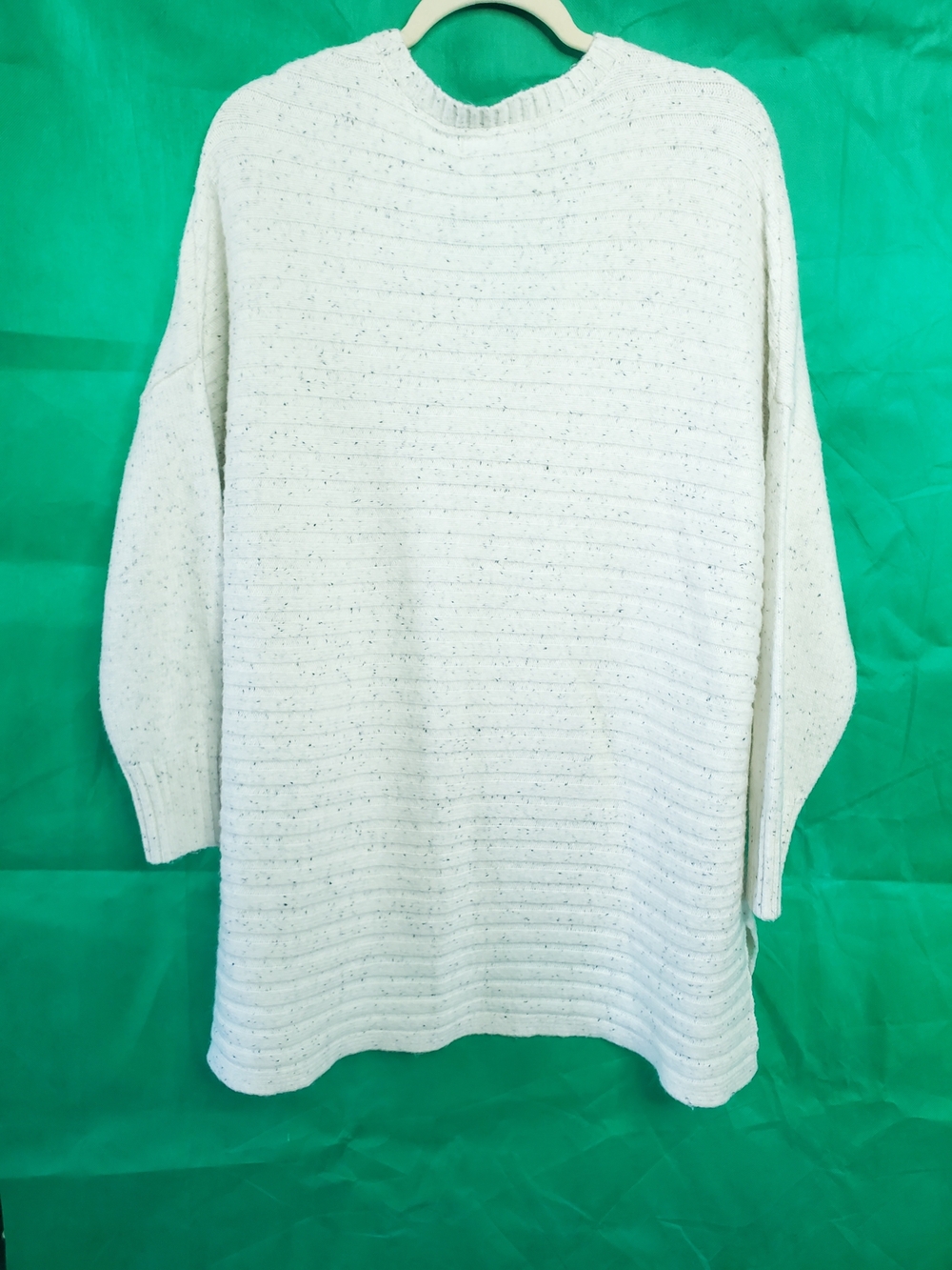 Women's Tahari Plus Cream Speckled Knit Sweater Size 1x
